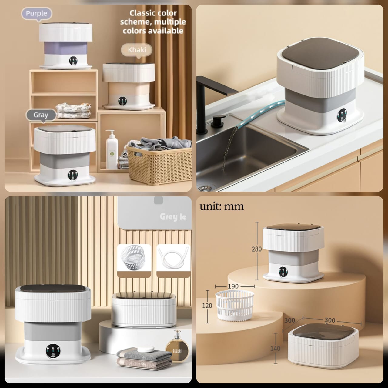 *Collapsible Portable Washing Machine 11Ltr  Premium Quality