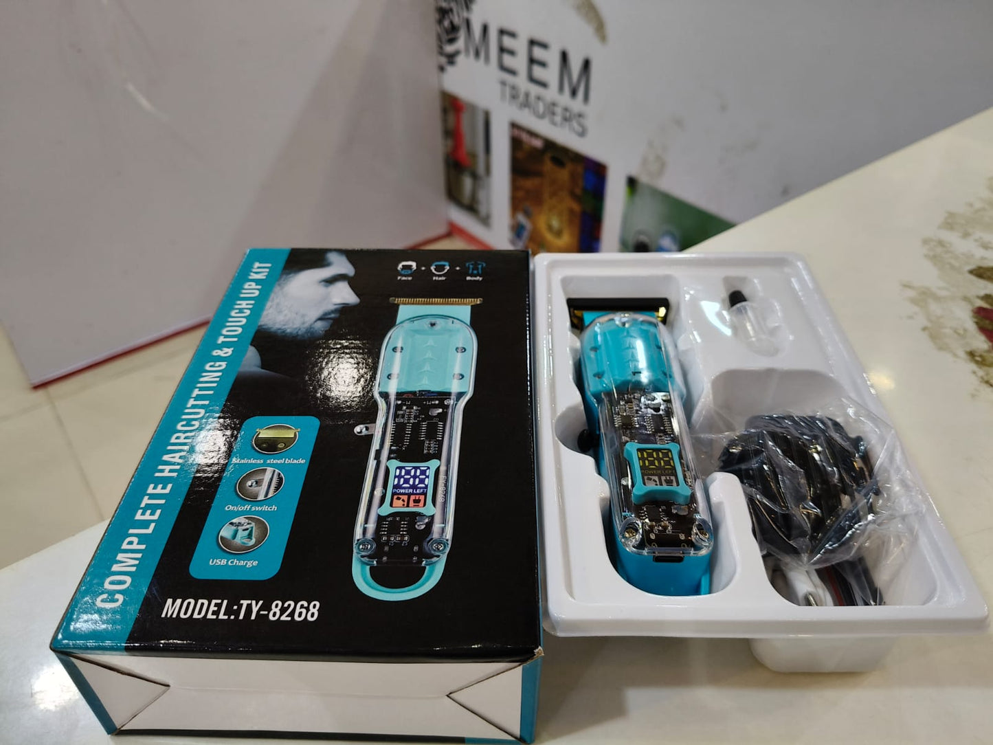 Transparent Visible Body Hair Cutting Machine Shaver Trimmers Barber