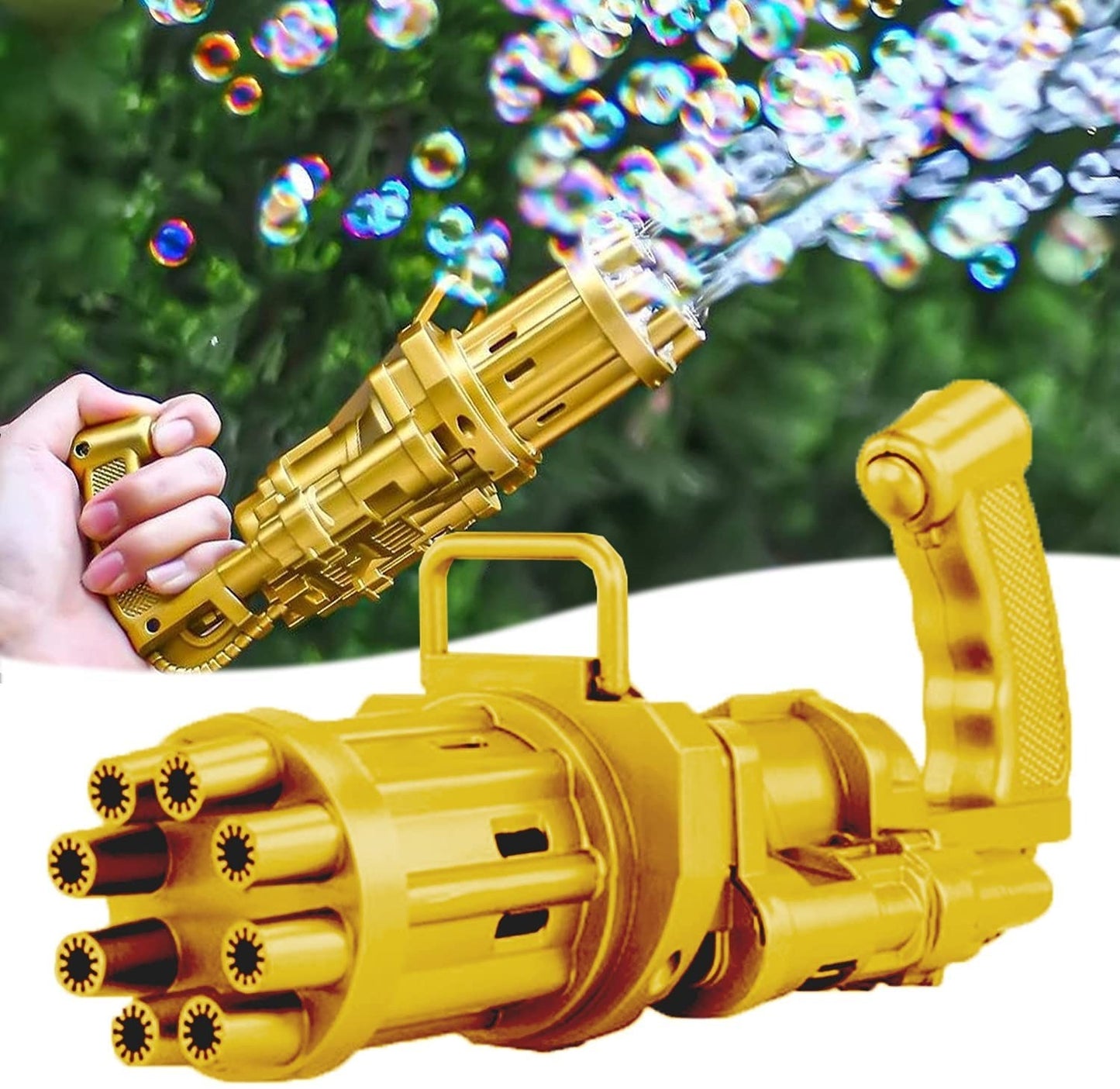 8 Hole Massive Bubble Shooter Gun Toy