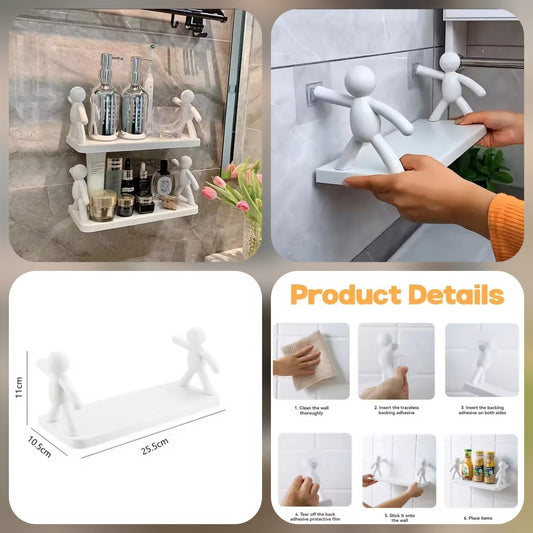 Self-Adhesive Mounted Character Shelf